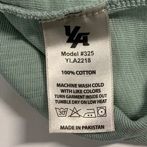 YoungLA M Mens 325 Marine Slub Tank Mint Wash Breathable Workout Gym - Picture 9 of 10